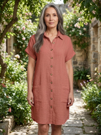 Shirt dress watermelon garden lifestyle