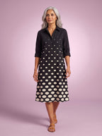 Vestido Lola de lunares en estudio