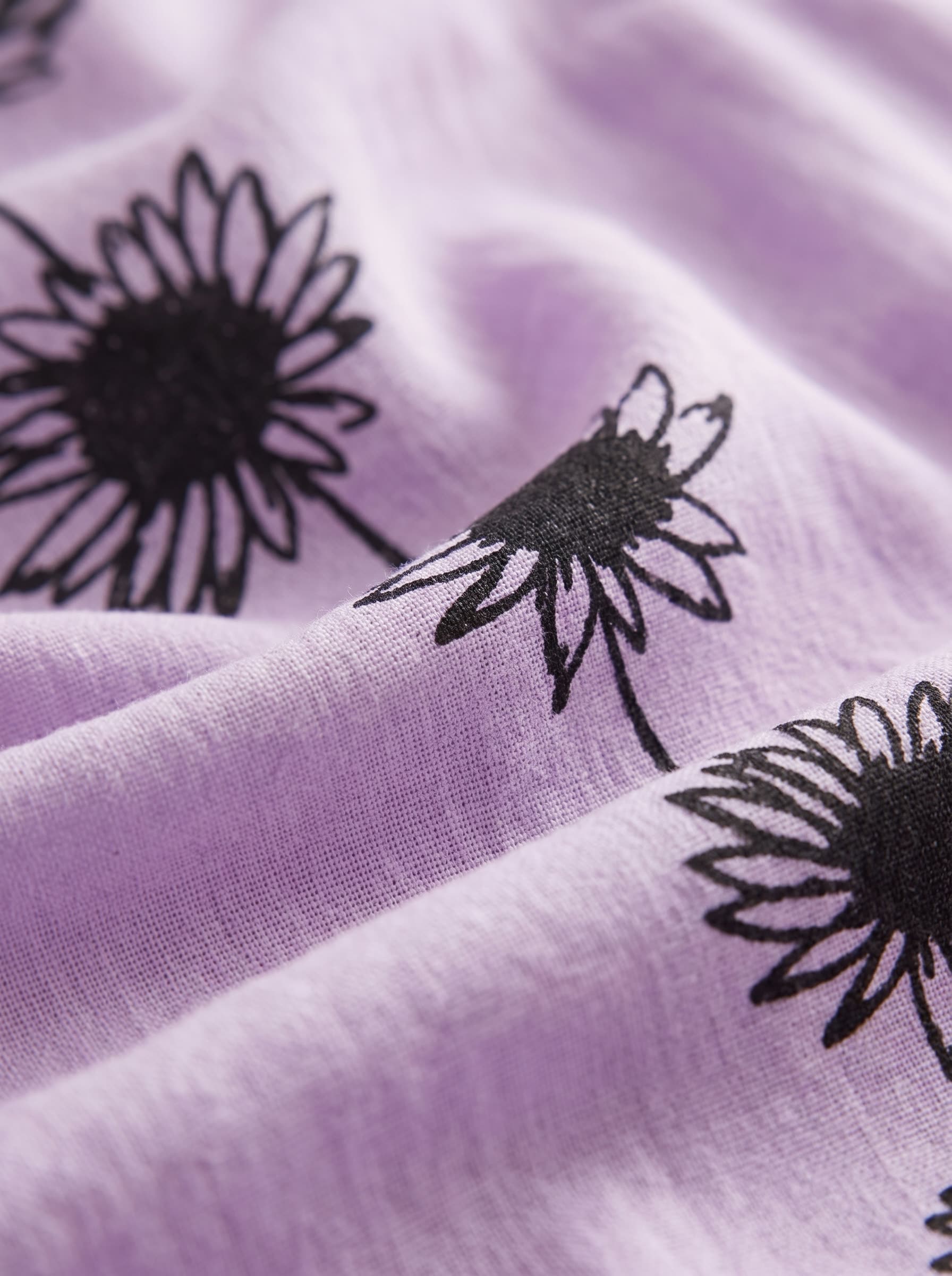 Malva vestido de margaritas, detalle del tejido