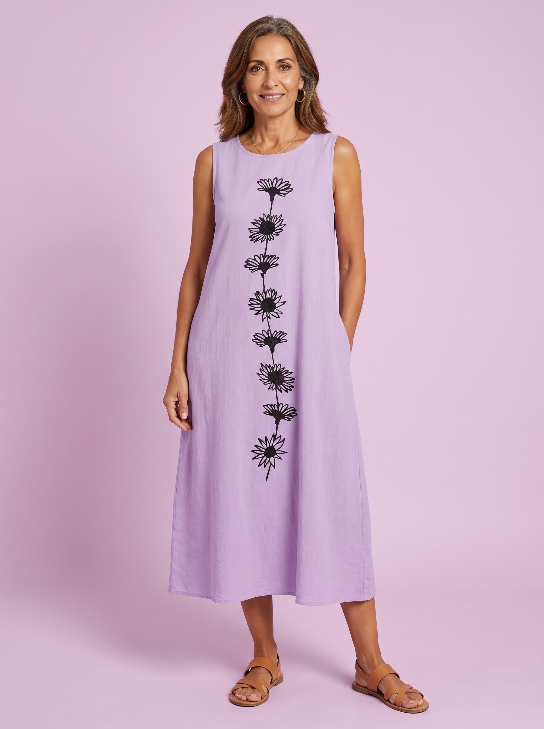 Malva vestido de margaritas, estudio