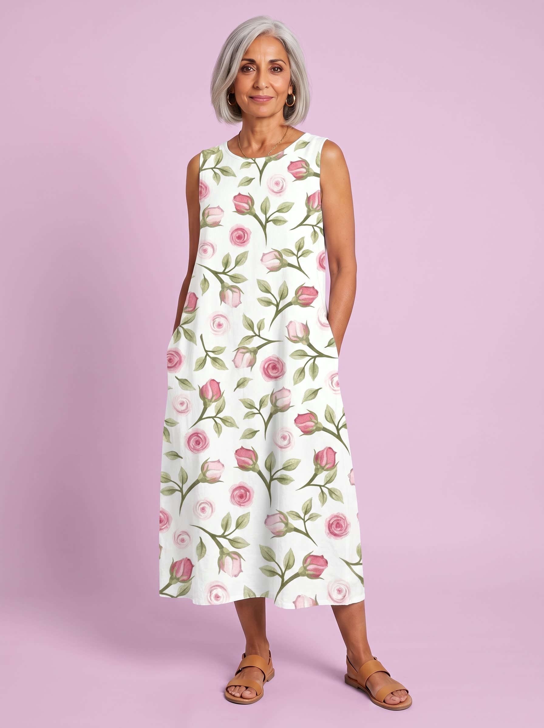 Rosalía vestido de capullos de rosa, estudio